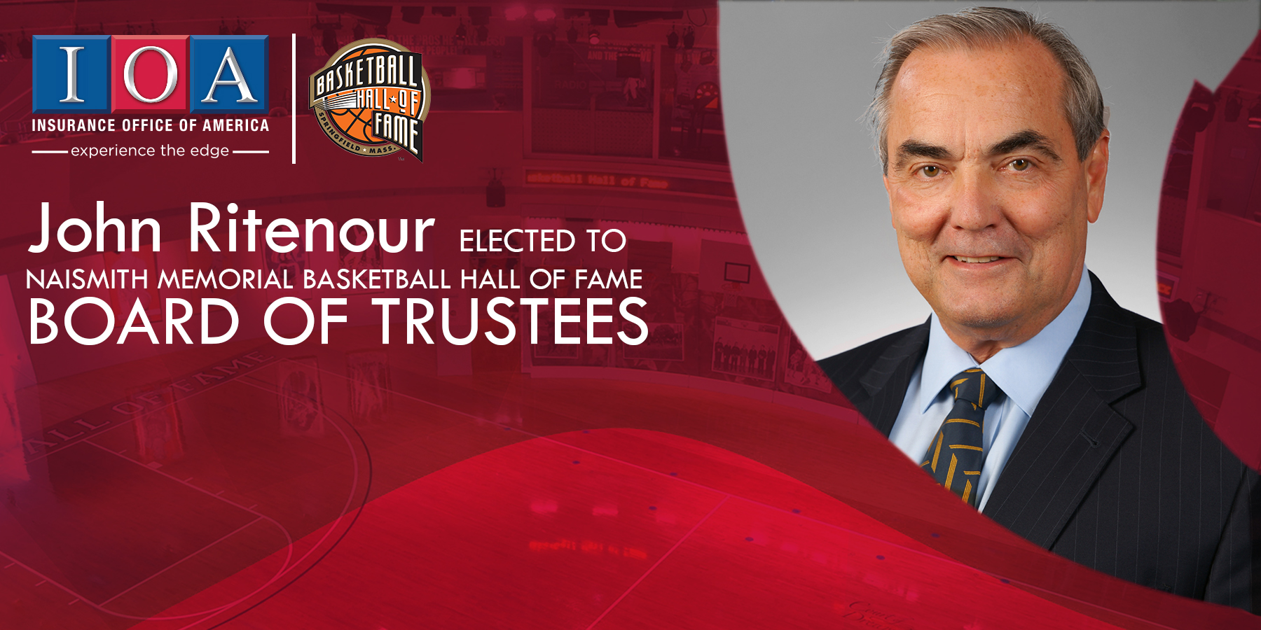 John Ritenour Elected to Naismith Memorial Basketball Hall of Fame Board of Trustees, news