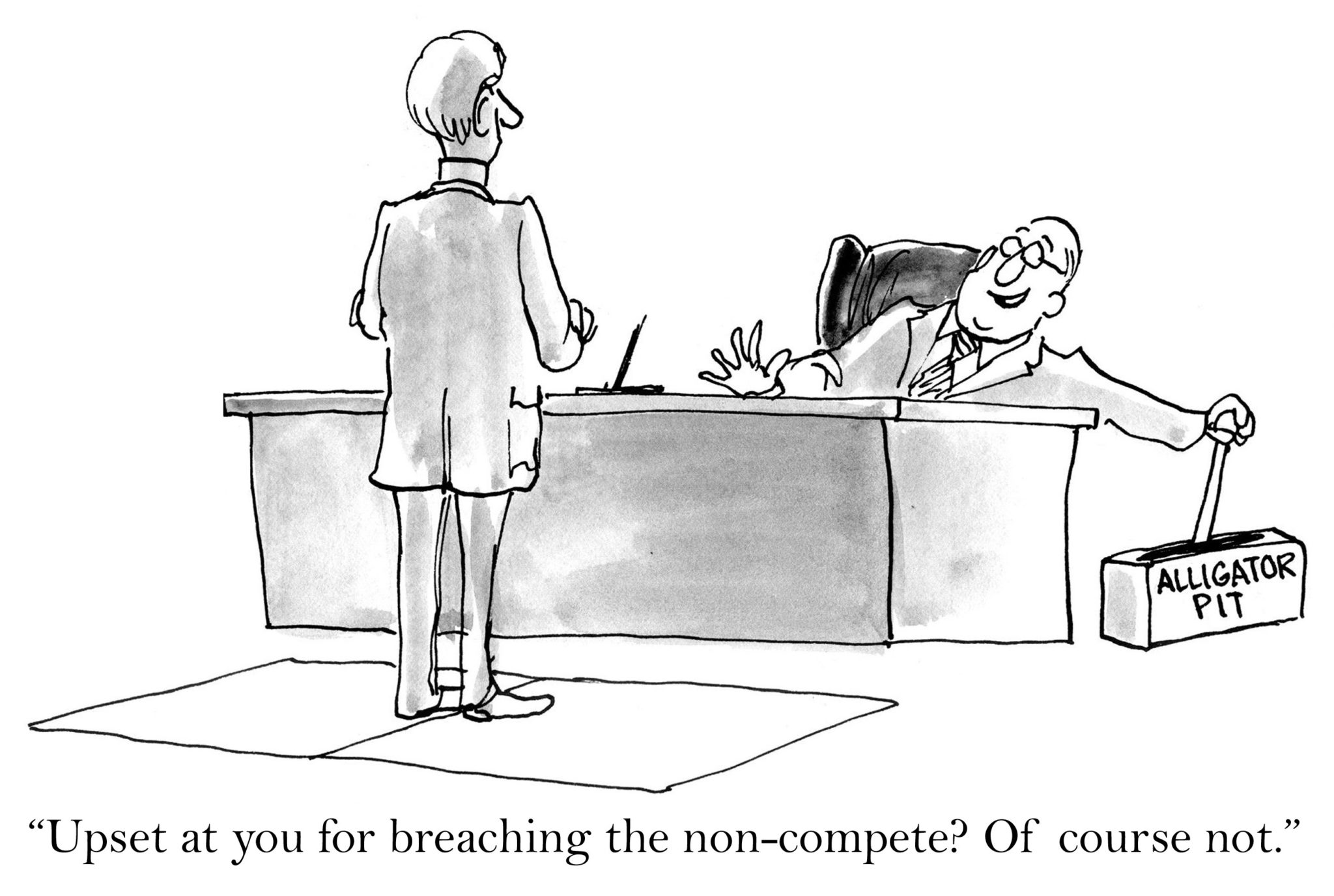 Comic of limiting the power of noncompetes.